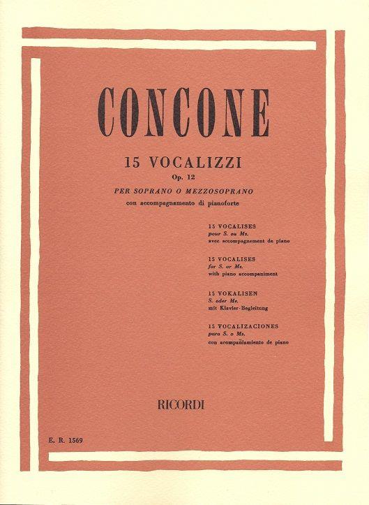 15 Vocalizzi Op. 12 - Di Pianoforte - klavír a zpěv